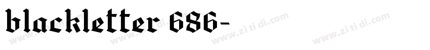 blackletter 686字体转换